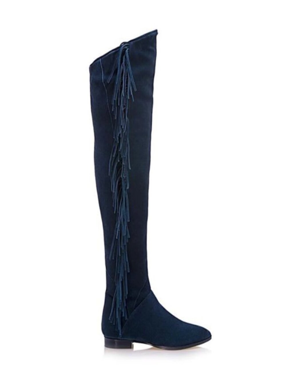 CHELSEA PARIS ZEZE Flat Fringe Suede Boot